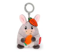 LEGAMI - Porte-clés Super Soft! Thème Donkey, Porte-clés en Peluche, Pendentif avec Message gravé et Mousqueton en Zinc, 7x11 cm