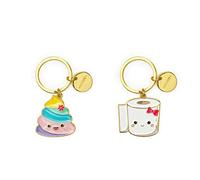 LEGAMI Porte-clés unisexe en métal émaillé avec inscription « What a Key Ring » - L 7 cm - Zinc, thème scooter, anneau spirale, finition polie, couleurs brillantes, breloque pour embellir le sac,