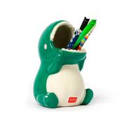Legami Porte-stylos céramique Dino Desk Friends – peint à la main, organisateur de bureau