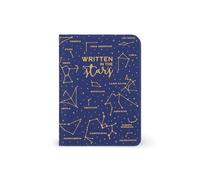 Legami - Porte-Passeport Bleu, Porte-Passeport Portefeuille pour Voyager, étui Passeport, 1 Poche Passeport, 4 Poches pour Cartes, Protection RFID, 10,5 x 14 x 1 cm, thème étoiles, Bleu, S,