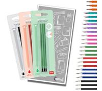 Legami Recharge de stylo gel effaçable avec enveloppe Tinte Ink (noir, rouge et vert)