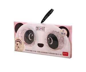 Legami - Refroidisseurs pour yeux rafraîchissants et réutilisables, 2 disques pour yeux avec effet apaisant, thème Panda, soulagement immédiat après une dizaine de minutes après l'application