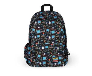 Legami - Sac à dos pour l'école - Mon sac à dos, sac d'école doublé et rembourré, sac à dos d'école avec fermeture à glissière, sac à dos de voyage 32 L, 35 x 45 x 20 cm, Game Lover