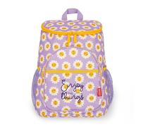 Legami - Sac à Isotherme Cooler Backpack, Daisy, résistant, Isolant Thermique, étanche, spacieux, Compartiment Principal, Poche Centrale, 2 Poches latérales, 29 x 35 x 21 cm