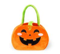 LEGAMI - Sac pour Halloween Des bonbons ou un sort, Pumpkin, sac à bonbons, sac à friandises, en tissu souple pliable, avec poignée, 20 x 35 x 3 cm