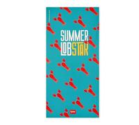 Legami - Serviette de Plage en Microfibre, Anti-Sable, séchage Rapide, Ultra absorbante, Serviette de Plage compacte, Serviette de Plage, 85 x 180 cm, Lobster, Vert