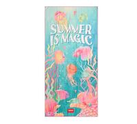 Legami - Serviette de Plage légère en Microfibre, Serviette de Plage compacte, Anti-Sable, séchage Rapide, extrêmement absorbante, Serviette Peu encombrante, 85 x 180 cm