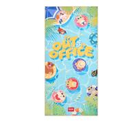 Legami Serviette de plage microfibre légère - compacte, anti-sable, séchage rapide - 85 x 180 cm