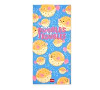 LEGAMI - Serviette de Plage légère, Serviette de Plage en Microfibre, Serviette de Plage compacte, résistante au Sable, séchage Rapide, Ultra-absorbante, Peu encombrante, 85 x 180 cm, Pufferfish