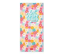 Legami - Serviette de Plage légère, Serviette de Plage en Microfibre, Serviette de Plage compacte, résistante au Sable, séchage Rapide, Ultra-absorbante, Peu encombrante, 85 x 180 cm, Daisy