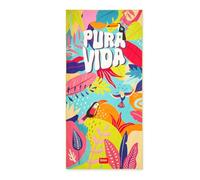 LEGAMI - Serviette de Plage légère, Serviette de Plage en Microfibre, Serviette de Plage compacte, résistante au Sable, séchage Rapide, Ultra-absorbante, Peu encombrante, 85 x 180 cm, Pura Vida