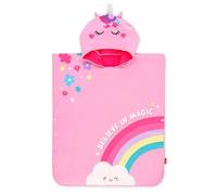 LEGAMI - Serviette de Plage pour Enfants, Serviette Poncho, Peignoir en Microfibre, compacte, légère, séchage Rapide, Ultra-absorbante, Serviette à Capuche, Taille Unique