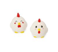 Legami - Set Sel Et Poivre En Céramique, Thème Poule, Décorés À La Main