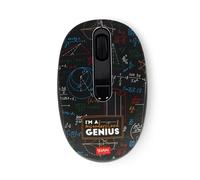 LEGAMI - Souris sans Fil avec récepteur USB Ultra Compact, Thème Genius, 3 Options de Vitesse, matériau ABS, Connexion sans Fil jusqu'à 10 m