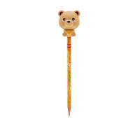 LEGAMI Squeezies Crayon Teddy Bear « Dream Big » - Crayon avec embout en peluche doux - Fournitures de papeterie anti-stress pour l'école, les notes, le dessin et le cadeau