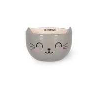 Legami - Stoneware Mug for Cereals Good Morning Kitty Theme, Breakfast Cup, Mic