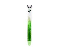 LEGAMI - Stylo bicolore, thème Panda, encre noire et vert, Click&Clack, idéal pour l'école, le bureau et la maison, bicolore, pointe de 1 mm de diamètre