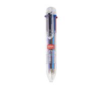 Legami - Stylo bille 6 couleurs, Magic Rainbow, 1,4 x 11 cm, Couleurs d'encres : noir, rouge, violet, orange, vert, bleu, pointe de 1,0 mm, trait précis