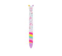 Legami – Stylo Click&Clack bicolore Unicorn, encre violette et rose, pointe 1 mm