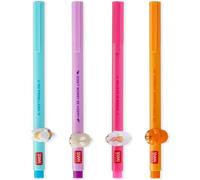 LEGAMI Stylo gel - Animaux décoratifs Lovely Friends - Amovible et recombinable - Empêche le roulement - Pointe fine 0,5 mm - Thème lama, lapin, licorne, tigre - Encre colorée
