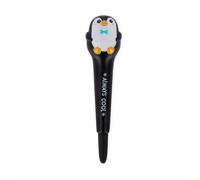 LEGAMI, stylo gel anti-stress Squeezies, papeterie pour se détendre, se concentrer, anti-stress, super doux, encre noire, diamètre de la pointe 1 mm, thème pingouin