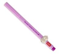 LEGAMI - Stylo gel décoratif pour animaux - Lovely Friends, thème Bunny, sans roulement, encre violette, animal amovible et recombinable, pointe 0,5 mm