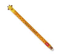 Legami - Stylo gel effaçable, pointe bille pour enlever l'encre sans consommer la feuille, Encre noire sensible à la température, diamètre de la pointe 0,7 mm, Thème Giraffe