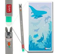 Legami Stylos effaçables - Gamme complète disponible - Enveloppe cadeau incluse - Choisissez un design mignon (âne)