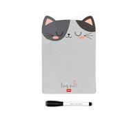 Legami - Tableau magnétique, Something To Remember, 28x28 cm, thème Kitty, tableau effaçable à sec, en feuille caoutchoutée, avec marqueur Conforme à la réglementation anti-blanchiment