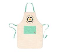 LEGAMI - Tablier de cuisine homme femme, super chef, poche avant, réglable, taille unique, lavable en machine, taille 56 x 76 cm, thème No Idea What I am Doing, beige, taille unique
