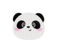 Legami - Tapis nettoyant pinceaux de maquillage - Brush it Off! - Pad pour nettoyer la brosse de maquillage, tampon en silicone pour cosmétiques avec ventouse, thème Panda