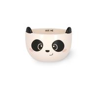 Legami - Tasse à céréales en grès Good Morning ! Thème Panda, Tasse à déjeuner, Passe au micro-ondes, Passe au lave-vaisselle, Capacité jusqu'à 400 ml, 12 x 9 cm, Noir et Blanc