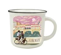 Legami - Tasse Cup-puccino en porcelaine New Bone China, thème Florence, tasse de petit déjeuner, World Cities, tasse à café Thé, lavable au lave-vaisselle, diamètre 10 cm, capacité 350 ml