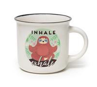 Legami -Tasse Cup-puccino, Thème Sloth, Porcelaine New Bone China, Take a Break Collection, Multicouleur, capacité de 350 ml, Clair