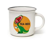 Legami -Tasse Cup-puccino, Thème Tea Rex, Porcelaine New Bone China, Take a Break Collection, Multicouleur, capacité de 350 ml