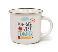 Legami - Tasse Cuppuccino en porcelaine New Bone China, tasse de petit déjeuner, tasse à café Thé lavable au lave-vaisselle, idée cadeau pour professeur maître, diamètre 10 cm, capacité 350 ml, thème