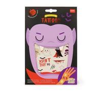 Legami - Tatouages Temporaires pour Enfants, Thème Halloween, Lavables, Résistants à la Transpiration et à l’Eau, Brillent dans le Noir, Faciles à Appliquer, Testés Dermatologiquement