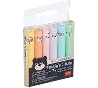 LEGAMI Teddy's Style Lot de 6 mini surligneurs