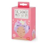Legami - Bonnet de douche The Shower Must Go On, réutilisable imperméable, bord élastique, taille unique, matériau EVA, thème licorne