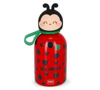 Legami - Thermos pour enfants Hot&Cold BFF, motif Ladybug, en acier inoxydable 18/8 à double paroi, fermeture hermétique, garde au chaud pendant 12 heures