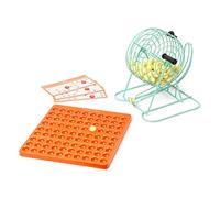 Legami - Tombole Automatique, Comprend Une Boule en métal pivotante, 90 balles numérotées, Le Tableau, 60 dossiers réutilisables, 300 pions marquants et 2 enveloppes en Tissu