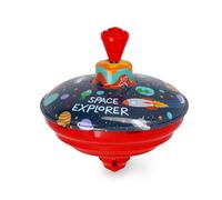 Legami - Toupie Spin me Round, Mini Toupie, Thème Space Explorer, Univers Vaisseau Spatial, Gadget Cadeau Anniversaire, Jeu pour Enfants, Diamètre 13 cm