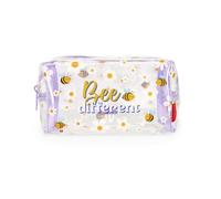 LEGAMI - Trousse à cosmétiques, Makeup Queen, en métal et TPU, thème Bee, Pochette spacieuse, Fermeture à glissière, 18 x 14 cm