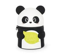 Legami Trousse Kawaii Panda – Silicone souple, spacieuse, 100 crayons effaçables – 13 x 19 x 13 cm