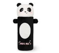 Legami Trousse Super Soft – Thème Panda, Étui moelleux, 100% polyester, Carton à colorier inclus