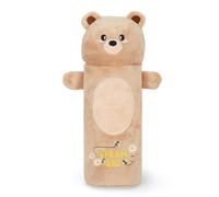 LEGAMI - Trousse Super Soft, Teddy Bear, étui Moelleux, Carton avec Dessin à colorier Inclus, 100% Polyester, Super Doux étui