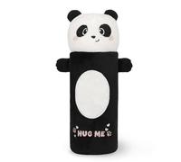 LEGAMI - Trousse Super Soft, Thème Panda, Étui Moelleux, Carton avec Dessin à colorier Inclus, 100% Polyester, Super Doux étui