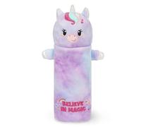 Legami - Trousse Super Soft, Thème Unicorn, Étui Moelleux, Carton avec Dessin à colorier Inclus, 100% Polyester, Super Doux étui.