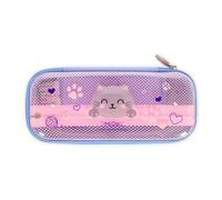 LEGAMI - Estuche Wonderwow, Tema Kitty, 2 Compartimentos y Portalápices Interior, Compartimento Interior Con Tejido de Malla, Cierre de Cremallera, 23 x 11 x 5 cm