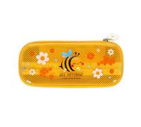 LEGAMI - Trousse Wonderwow, Thème Bee, 2 Compartiments et Porte-Stylo intérieur, Compartiment intérieur avec Tissu en Maille, Fermeture à Glissière, 23 x 11 x 5 cm